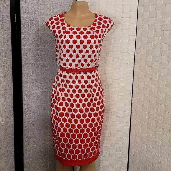 BRAND NEW CONNECTED APPAREL CAP SLEEVE SHEATH DRESS - Picture 1 of 13